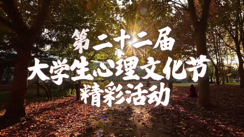 学校举办第二十二届大学生心理文化节心理嘉年华活动